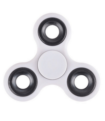 Stress Relief Hand Spinner and Spinning Tri Fidget High Speed White - AstroBlades